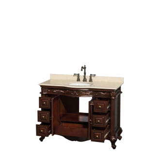 Open Vanity View with Ivory Top