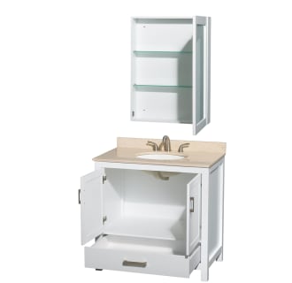 Wyndham Collection-WCS141436SUNOMED-Open Vanity / Medicine Cabinet View