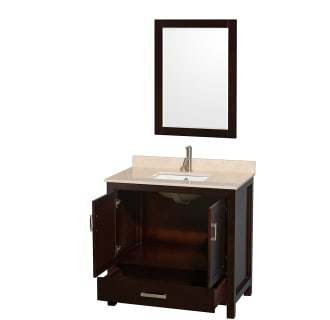 Wyndham Collection-WCS141436SUNSM24-Open Vanity View with Mirror