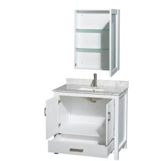 Wyndham Collection-WCS141436SUNSMED-Open Vanity / Medicine Cabinet View