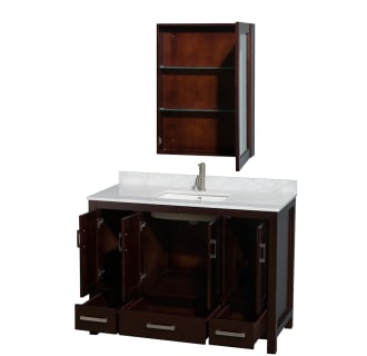Wyndham Collection-WCS141448SUNSMED-Open Vanity / Medicine Cabinet View