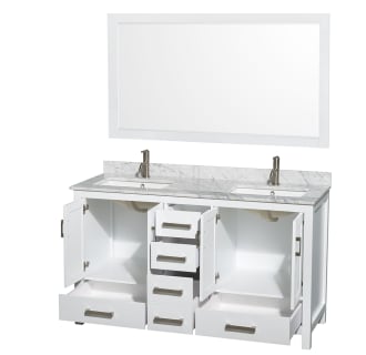 Wyndham Collection-WCS141460DUNSM58-Open Vanity View with Mirror