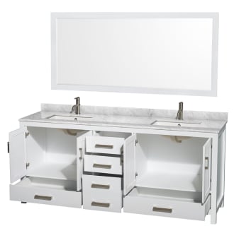 Wyndham Collection-WCS141480DUNSM70-Open Vanity View with Mirror