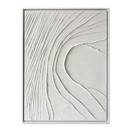 A and E Bath and Shower Eternity 48" x 36" Framed Abstract Painting N/A