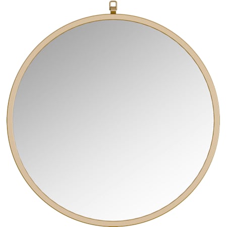 A and E Bath and Shower Haylo 28" Diameter Circular Metal Framed Bathroom Mirror Gold