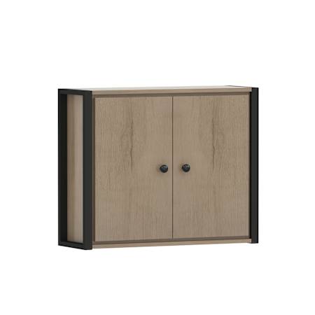 A and E Bath and Shower Karyl 18-7/8" MDF, Metal, Particle Board Wall Mounted Bathroom Cabinet Brown