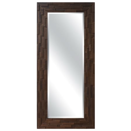 A and E Bath and Shower Modern 31-1/2" W x 71" H Rectangular Wood Framed Bathroom Mirror Wood Finish with Brown