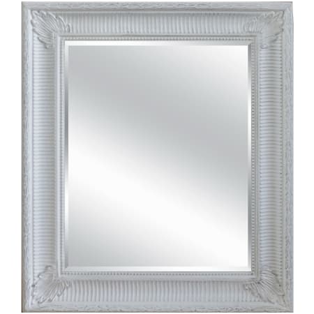 A and E Bath and Shower Modern 19-5/8" W x 23-1/2" H Rectangular Wood Framed Accent Mirror Wood Finish with Light Brushed Grey