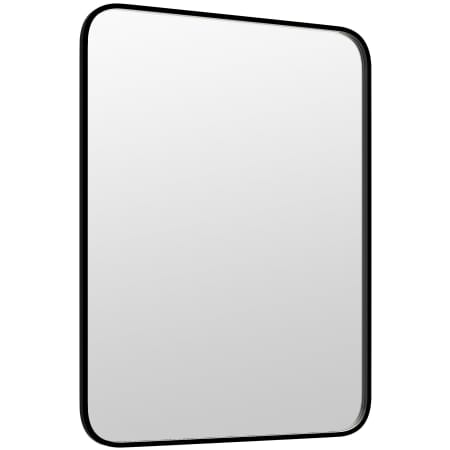 A and E Bath and Shower Modern 30" W x 40" H Rectangular Metal Framed Bathroom Mirror Black Matte