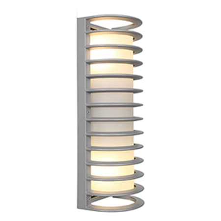 Access Lighting Bermuda 2 Light Outdoor Wall Sconce - 17" Tall with Frosted Glass Shades Satin