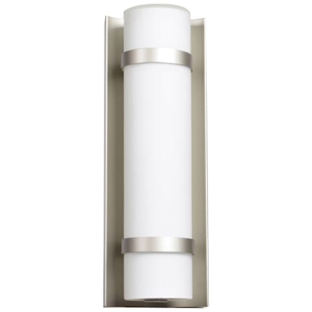 Access Lighting Cilindro Single Light 12-3/8" High Integrated LED Outdoor Wall Sconce - ADA Compliant Brushed Steel
