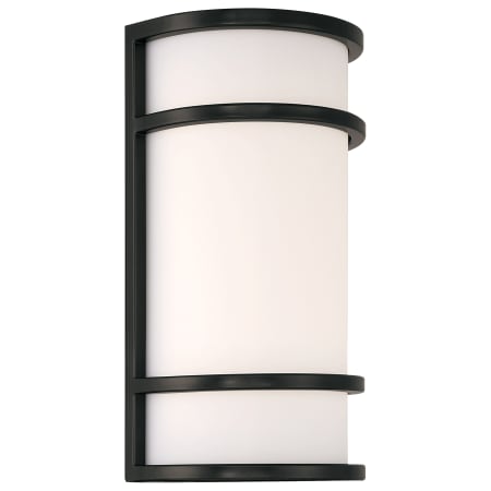 Access Lighting Cove 12" Tall LED Wall Sconce Black / White
