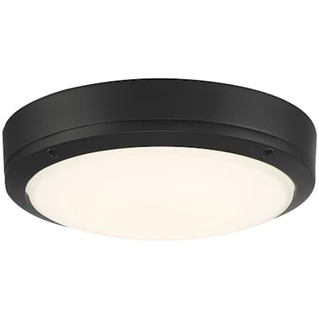 Access Lighting Rockaway 11" Wide LED Flush Mount Bowl Marine Grade Outdoor Ceiling Fixture Matte Black / Frosted