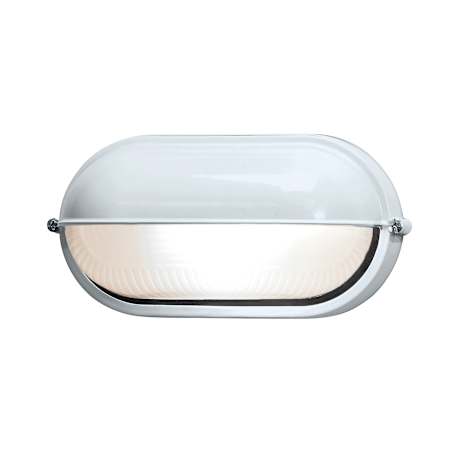 Access Lighting Single Light Down Lighting Outdoor Wall Sconce from the Nauticus Collection White / Frosted
