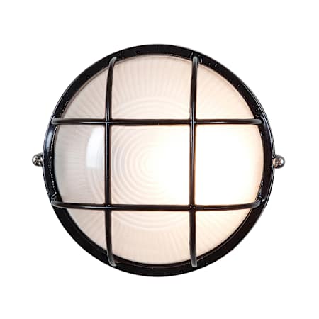 Access Lighting Nauticus 7" Tall Outdoor Wall Sconce Black / Frosted