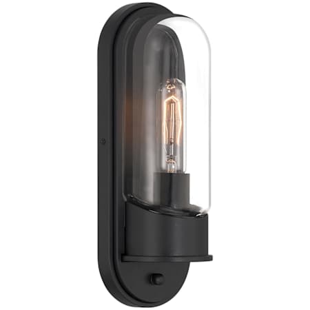 Access Lighting Magnolia 13" Tall Outdoor Wall Sconce Black / Clear