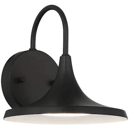 Access Lighting Pella 8" Tall LED Outdoor Wall Sconce Black / White