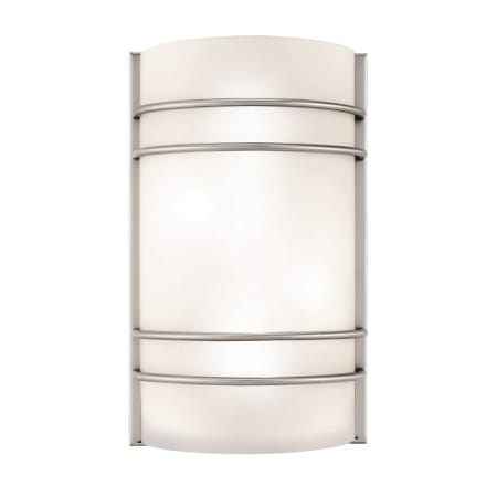 Access Lighting Artemis 12" Tall Integrated LED Bathroom Sconce - 3000K Brushed Steel / Opal