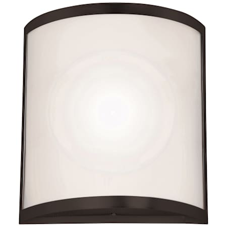 Access Lighting Artemis Basic 2 Light 11" Tall Wall Sconce Brushed Steel / Opal