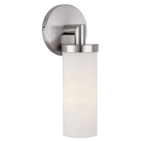 Access Lighting Aqueous 1 Light 5" Wide ADA Compliant Wall Sconce with Frosted Glass Shade Brushed Steel / Opal