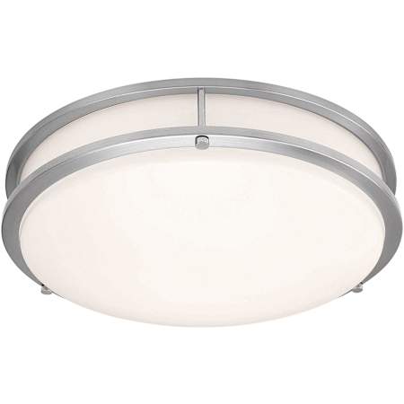 Access Lighting Solero III 18" Wide LED Flush Mount Bowl Ceiling Fixture Brushed Steel
