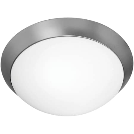 Access Lighting Cobalt 13" Wide LED Flush Mount Bowl Ceiling Fixture Brushed Steel