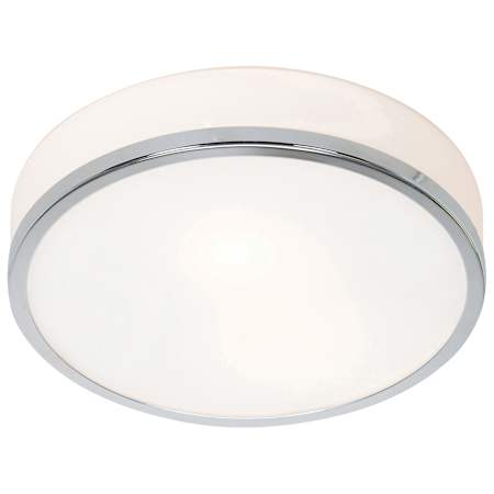 Access Lighting Aero 10" Wide Flush Mount Drum Ceiling Fixture - 2700K Chrome / Opal