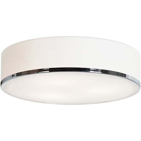 Access Lighting Aero 3 Light 16" Wide Flush Mount Ceiling Fixture Chrome / Opal