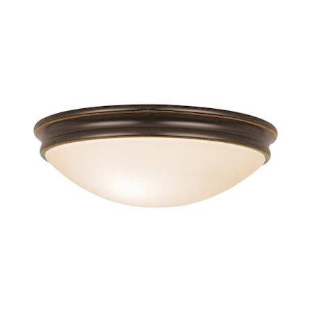Access Lighting Atom 1 Light Flush Mount Ceiling Fixture Oil Rubbed Bronze / Opal