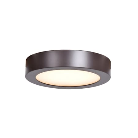 Access Lighting Strike 2.0 7" Wide LED Flush Mount Drum Ceiling Fixture Bronze