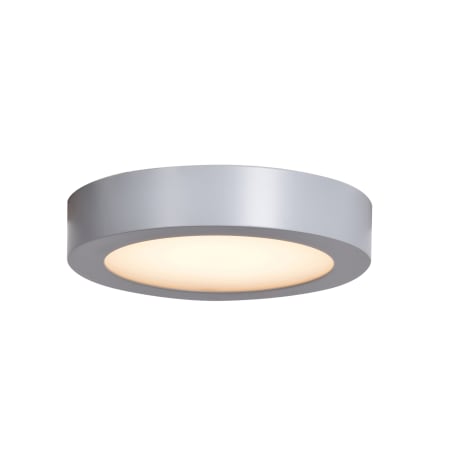 Access Lighting Strike 2.0 7" Wide Integrated LED Flush Mount Drum Ceiling Fixture - 3000K Silver / Acrylic