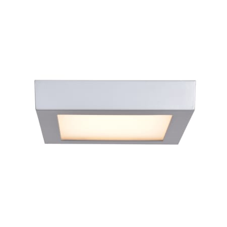 Access Lighting Strike 2.0 7" Wide Integrated LED Flush Mount Square Ceiling Fixture - 3000K Silver / Acrylic