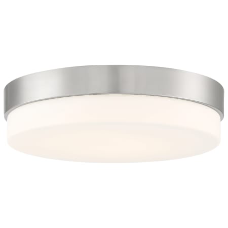Access Lighting Roma 11" Wide LED Flush Mount Drum Ceiling Fixture Brushed Steel