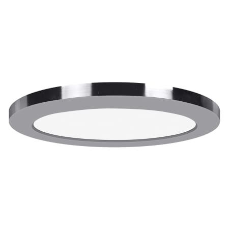 Access Lighting ModPLUS 12" Wide LED Flush Mount Drum Ceiling Fixture- 3000K Chrome / Acrylic