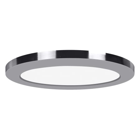 Access Lighting ModPLUS 12" Wide Integrated LED Flush Mount Drum Ceiling Fixture - 3000K - 277 Chrome / Acrylic
