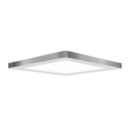 Access Lighting ModPLUS 9" Wide Integrated LED Flush Mount Square Ceiling Fixture - 3000K - 277 Chrome / Acrylic