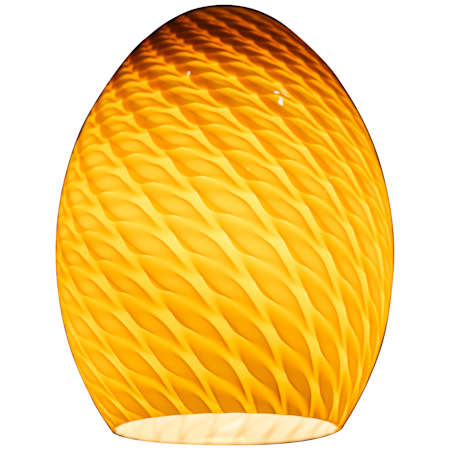Access Lighting FireBird Ostrich Glass Shade Amber Fire Bird