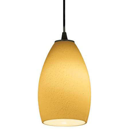 Access Lighting Champagne 1 Light LED Pendant - 5" Wide with Maya Glass Shade Oil Rubbed Bronze