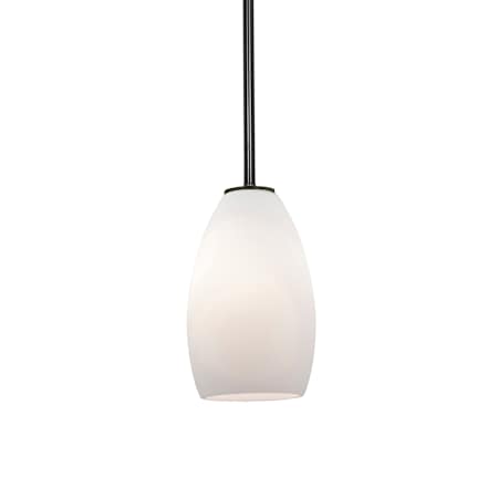 Access Lighting Champagne 1 Light LED Pendant - 5" Wide with Opal Shade Oil Rubbed Bronze