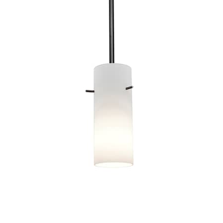 Access Lighting Cylinder 1 Light LED Pendant - 4" Wide with Opal Shade Oil Rubbed Bronze