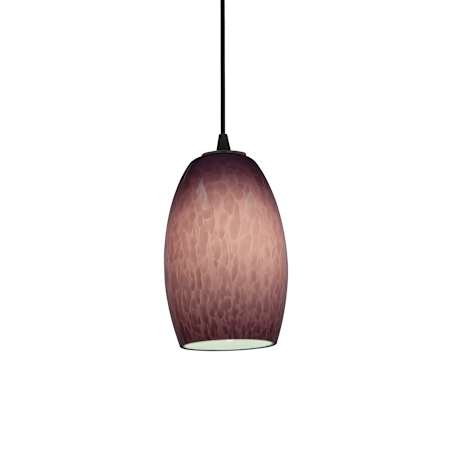 Access Lighting Sydney 1 Light Mini Pendant Oil Rubbed Bronze / Plum Cloud