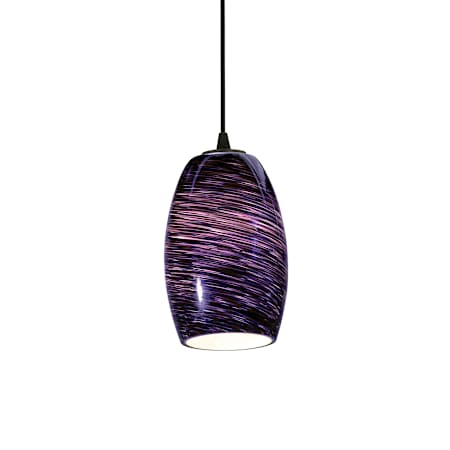 Access Lighting Sydney 1 Light Mini Pendant Oil Rubbed Bronze / Plum Swirl