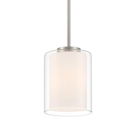 Access Lighting Seville 7" Wide Mini Pendant Brushed Steel