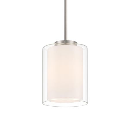 Access Lighting Seville 7" Wide LED Mini Pendant Brushed Steel