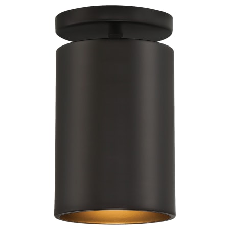 Access Lighting Pint 5" Wide LED Semi-Flush Outdoor Ceiling Fixture Matte Black