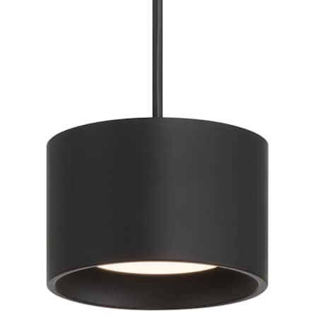 Access Lighting Bongo 6" Wide Mini Pendant with Integrated LED Black