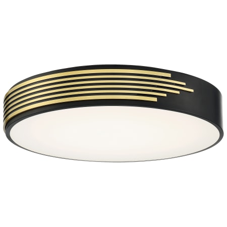Access Lighting Maestro 18" Wide LED Flush Mount Drum Ceiling Fixture Black