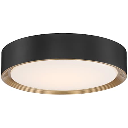 Access Lighting Malaga 16" Wide LED Flush Mount Ceiling Fixture Matte Black / White