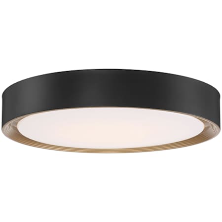 Access Lighting Malaga 24" Wide LED Flush Mount Ceiling Fixture Matte Black / White