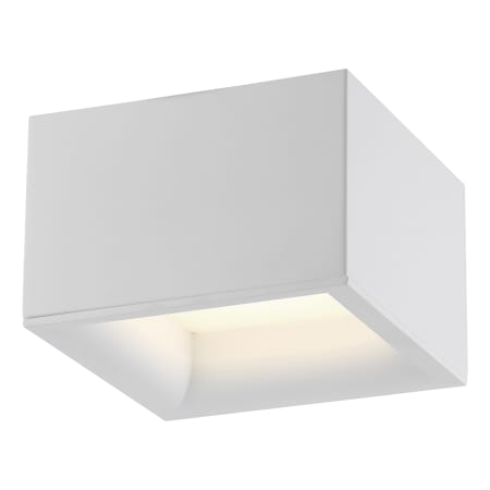 Access Lighting Bloc 7" Wide LED Flush Mount Square Ceiling Fixture- 3000K White / Acrylic